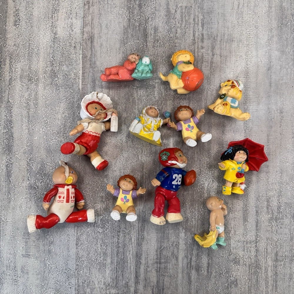 1984 Cabbage Patch Kids Mini PVC Figures Lot of 11